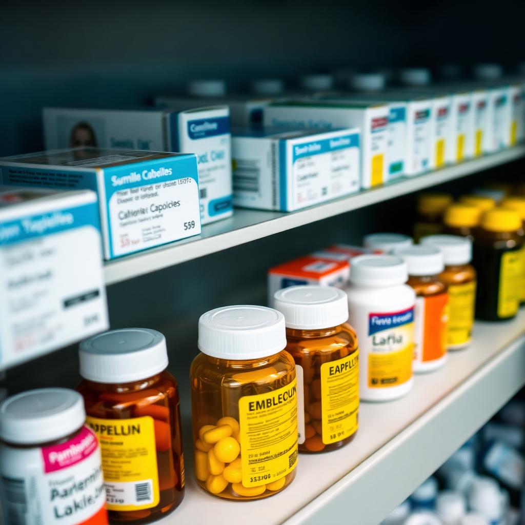 Prateleira de medicamentos